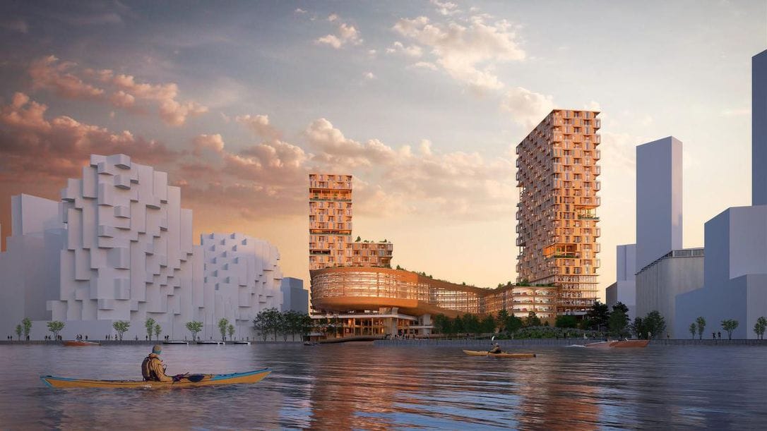 Sidewalk Labs wood building proposal for Toronto that won't be built.